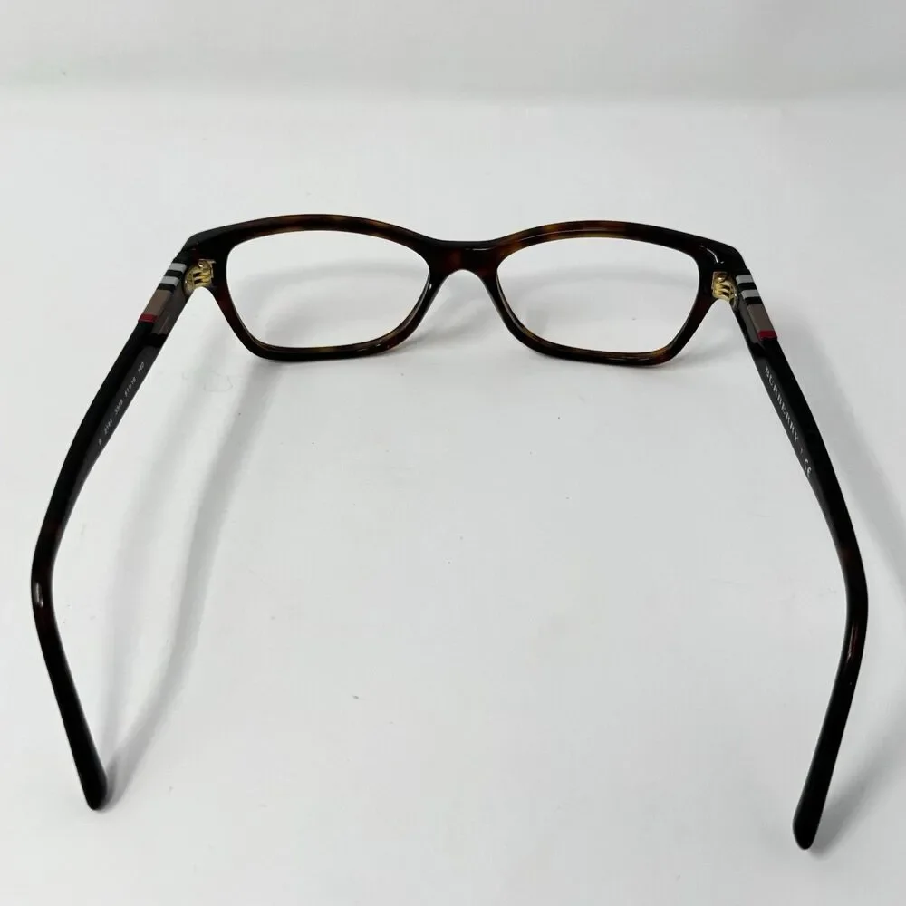 Burberry B2144 3349 Brown Havana Rectangular Eyeglass Frames 51-16-140